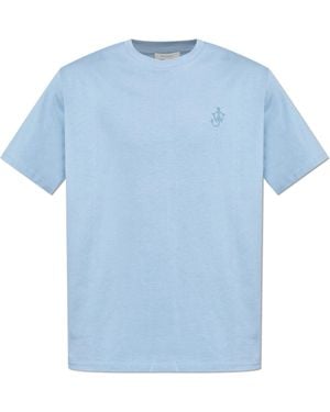 JW Anderson T-Shirt With Logo - Blue