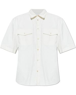 DSquared² Linen Short-Sleeve Shirt - White
