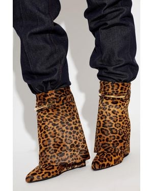 Givenchy Wedge Ankle Boots "Shark" - Blue