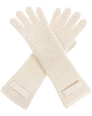 Jacquemus Wool Gloves - White