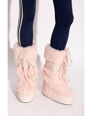Moon Boot Snow Boots 'Mb Icon Faux Fur' - Blue