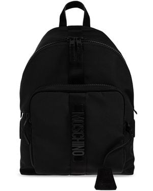 Moschino Backpack With Logo - Black