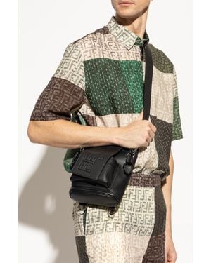 Fendi Leather Shoulder Bag - Green