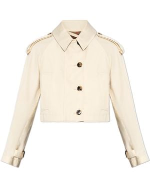 Burberry Short Trench Coat 'Linwood' - Natural