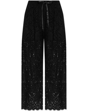 Dolce & Gabbana Lace Trousers - Black