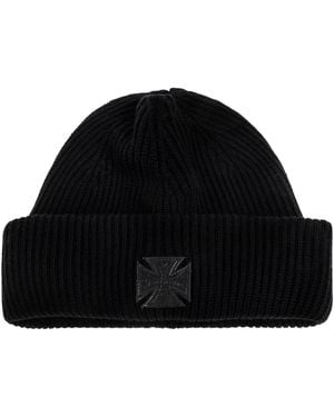 Vetements Wool Beanie With Logo - Black