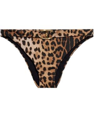 Moschino Bottom Of Swimsuit - Brown