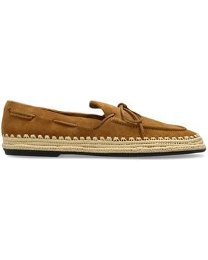 Tory Burch Suede Espadrilles - Brown