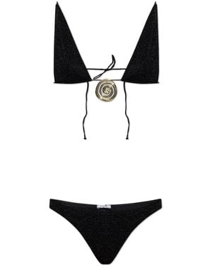 Oséree Two-Piece Swimsuit With Lurex Thread - Black