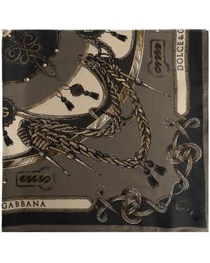 Dolce & Gabbana Silk Scarf - Black