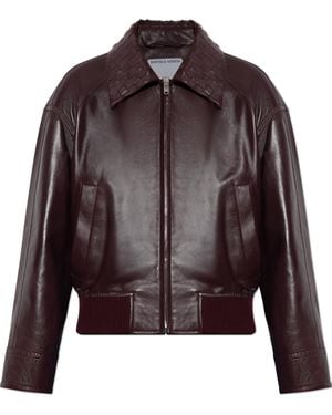Bottega Veneta Leather Jacket - Brown