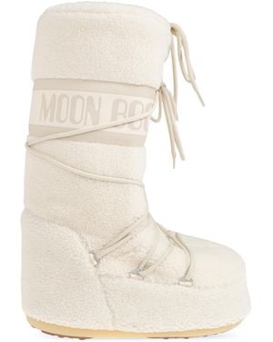 Moon Boot Snow Boots 'Mb Icon Fleece' - White