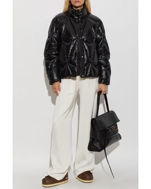 Moose Knuckles Quilted Jacket With Patch - Black