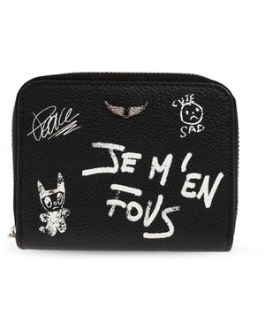 Zadig & Voltaire 'Zv Arty Tag Mini' Wallet - Black