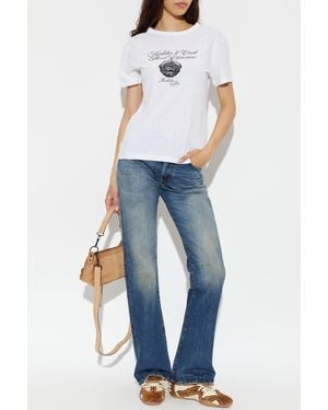 Acne Studios T-Shirt With Print - Blue