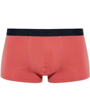 Hanro Boxers From The 'Micro Touch' Collection - Red