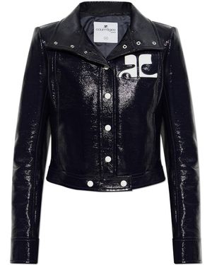 Courreges Jacket With Logo - Blue