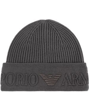 Emporio Armani Wool Beanie - Black