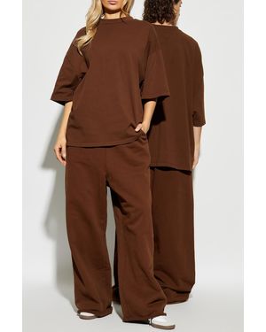 Entire studios Crew Neck T-Shirt - Brown