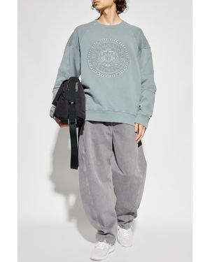 Balmain Sweatshirt With Logo - Gray
