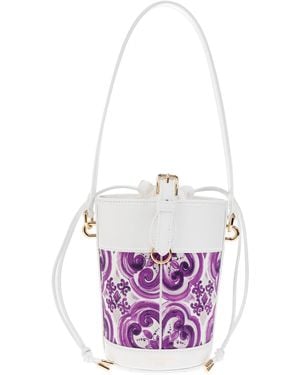 Dolce & Gabbana "Capri" Shoulder Bag, Bucket Type - White