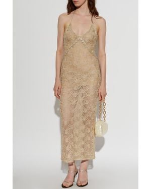 LoveShackFancy Long Dress 'Vreya' - Natural