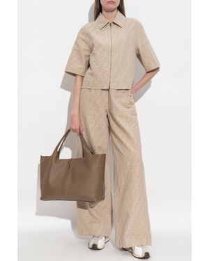 Fendi Shirt With Monogram - Natural