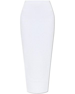 Balmain Long Skirt - White
