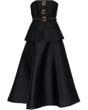 Self-Portrait Off-Shoulder Dress - Black