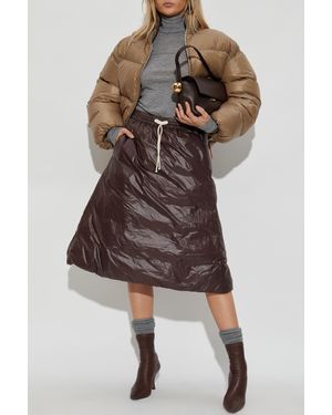 Jil Sander Puffer Skirt - Brown