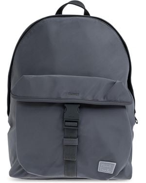 Paul Smith Backpack With Logo Patch - Blue