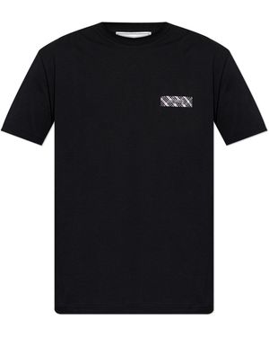 Iceberg T-Shirt With Logo Applique - Black