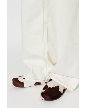 Marni Animal Print Slides - White