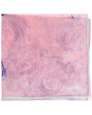 Versace Jeans Couture Scarf With "Barocco" Pattern - Pink