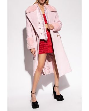 Balmain Checked Blazer - Red