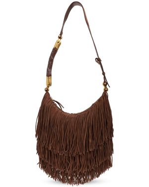 Balmain Shoulder Bag 'Hobo Medium' - Brown