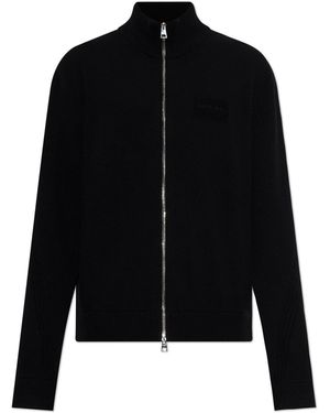 Givenchy Cardigan With Embroidered Logo - Black
