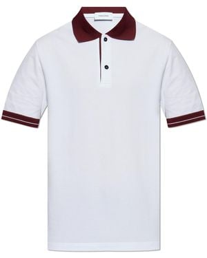 Ferragamo Cotton Polo - White