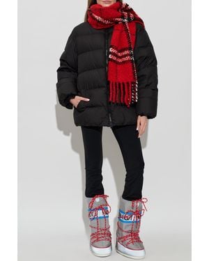 Perfect Moment Down Jacket With Stand-Up Collar - Red
