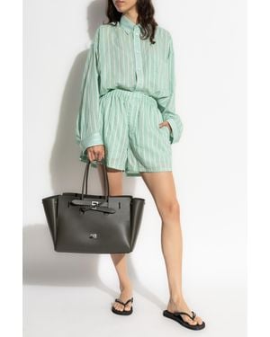 Balenciaga Shirt With Stripe Pattern - Green
