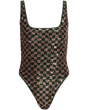 Oséree One-Piece Swimsuit With Shimmering Sequins - Black