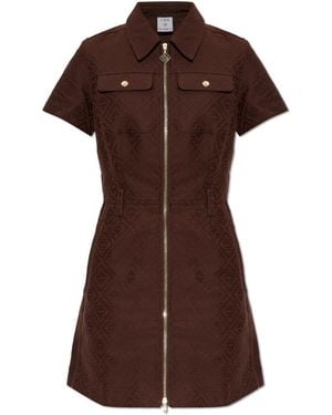 CASABLANCA Dress With Pockets - Brown