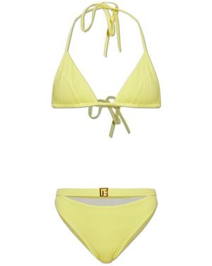 Balmain Two-Piece Swimsuit - Metallic