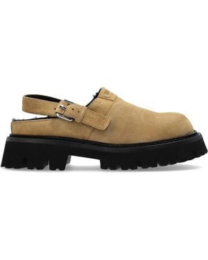 Moschino Suede Platform Shoes - Brown