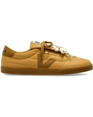 Veja Leather Low-Top Trainers - Brown