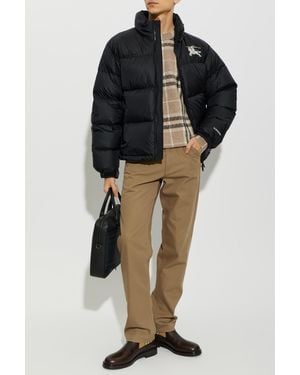 Burberry Cashmere Checked Sweater - Black