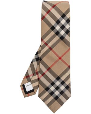 Burberry Check Silk Tie - Multicolour