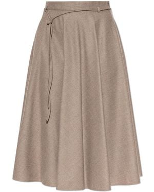 Max Mara Cashmere Skirt 'Califfo' - Natural