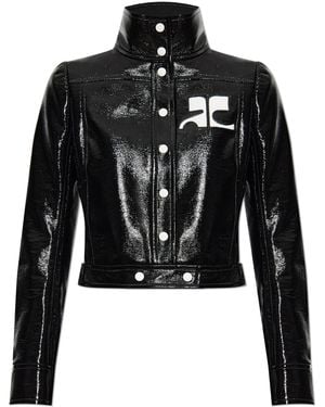 Courreges Jacket With Logo - Black