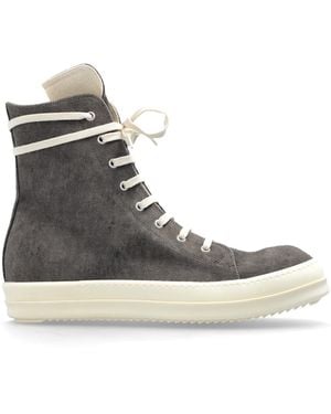 Rick Owens High-Top Sports Shoes 'Vegan Sneaks' - Brown